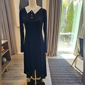 Black Velvet Dress S